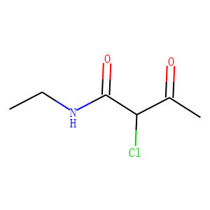 Butanamide,  2-chloro-N-ethyl-3-oxo-