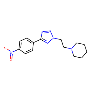 2-(2-Piperidinoethyl)-5-(4-nitrophenyl)tetrazole hydrate