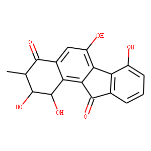 2,3-Dihydro-3-methyl-1,2,6,7-tetrahydroxy-1H-benzo(a)fluorene-4,11-dio ne