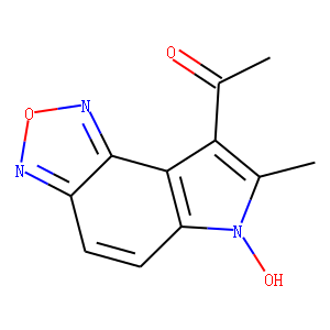 1-(6-HYDROXY-7-METHYL-6H-[1,2,5]OXADIAZOLO[3,4-E]INDOL-8-YL)ETHAN-1-ONE