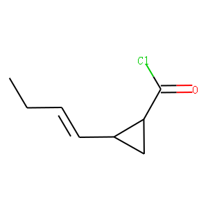 Cyclopropanecarbonyl chloride, 2-(1-butenyl)- (9CI)