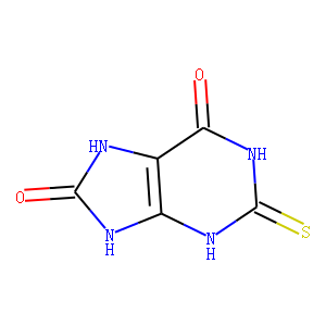 2-mercaptopurine-6,8-diol
