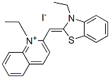 1-ethyl-2-[(3-ethyl-3H-benzothiazol-2-ylidene)methyl]quinolinium iodide