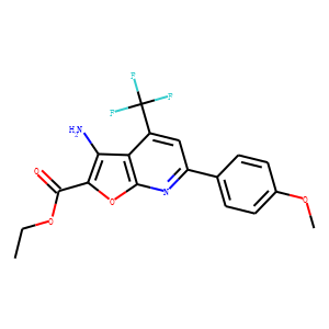 ETHYL 3-AMINO-4-(TRIFLUOROMETHYL)-6-(4-METHOXYPHENYL)FURO[2,3-B]PYRIDINE-2-CARBOXYLATE