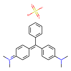 dimethyl[4-[4-(dimethylamino)-alpha-phenylbenzylidene]-2,5-cyclohexadien-1-ylidene]ammonium hydrogen