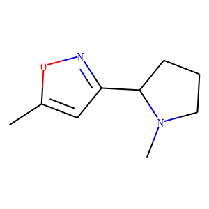 Isoxazole, 5-methyl-3-(1-methyl-2-pyrrolidinyl)-, (S)- (9CI)