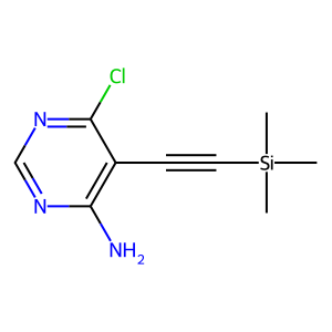 6-Chloro-5-((trimethylsilyl)ethynyl)pyrimidin-4-amine