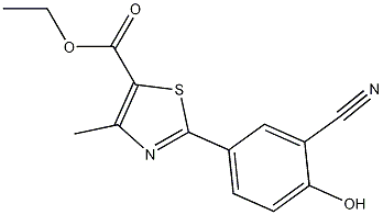 2-(3-Cyano-4-hydroxyphenyl)-4-methyl-1,3-thiazole-5-carboxylic Acid Ethyl Ester