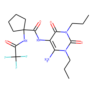 Cyclopentanecarboxamide,  N-(6-amino-1,2,3,4-tetrahydro-2,4-dioxo-1,3-dipropyl-5-pyrimidinyl)-1-[(tr