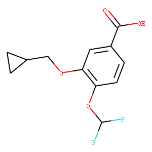 3-Cyclopropylmethoxy-4-difluoromethoxybenzoic Acid