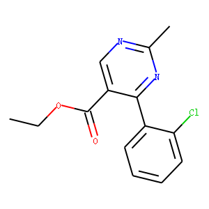 ETHYL-2-METHYL-4-(2-CHLOROPHENYL)-5-PYRIMIDINE CARBOXYLATE