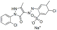 Benzenesulfonic acid, 5-chloro-2-1-(2-chlorophenyl)-4,5-dihydro-3-methyl-5-oxo-1H-pyrazol-4-ylazo-4-
