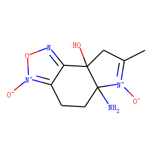 8aH-Pyrrolo[3,2-e]-2,1,3-benzoxadiazol-8a-ol,5a-amino-4,5,5a,8-tetrahydro-7-methyl-,3,6-dioxide(9CI)