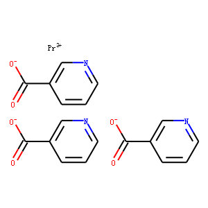 Trinicotinic acid praseodymium(III) salt