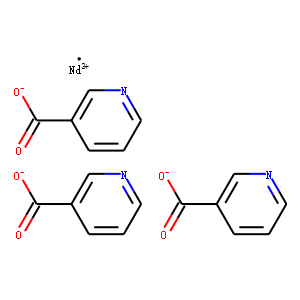 Trinicotinic acid neodymium(III) salt