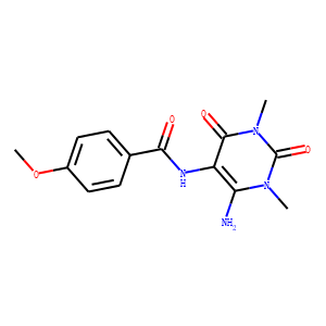 Benzamide,  N-(6-amino-1,2,3,4-tetrahydro-1,3-dimethyl-2,4-dioxo-5-pyrimidinyl)-4-methoxy-