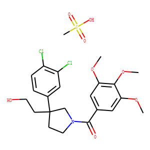 3-(3,4-DICHLOROPHENYL)-1-(3,4,5-TRIMETHOXYBENZOYL)-3-PYRROLIDINEETHANOL METHANSULFONATE