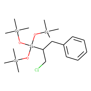 chloromethylphenethyltris(trimethylsiloxy)silane,mixed m-,p- ,a-,b-isomers