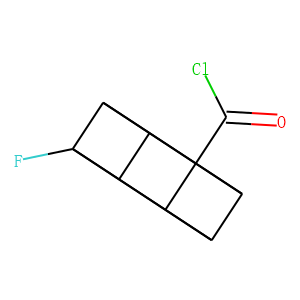 Pentacyclo[4.2.0.02,5.03,8.04,7]octanecarbonyl chloride, 4-fluoro- (9CI)