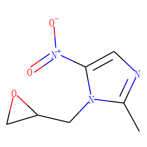 2-Methyl-5-nitro-1-(2-oxiranylmethyl)-1H-imidazole