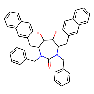 (4R,5S,6S,7R)-1,3-dibenzyl-5,6-dihydroxy-4,7-bis(naphthalen-2-ylmethyl )-1,3-diazepan-2-one