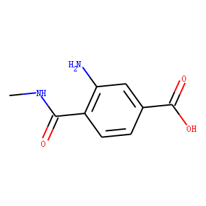 Benzoic acid, 3-amino-4-[(methylamino)carbonyl]- (9CI)