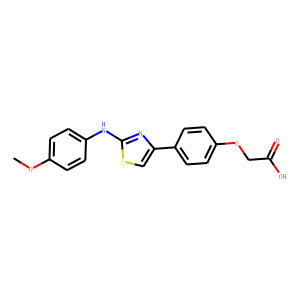 2-[4-[2-[(4-methoxyphenyl)amino]-1,3-thiazol-4-yl]phenoxy]acetic acid