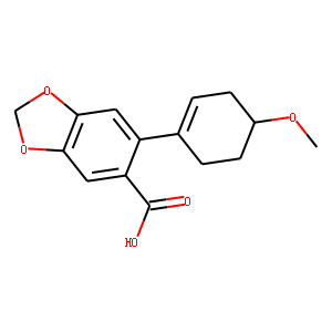 6-(4-Methoxy-1-cyclohexen-1-yl)piperonylic acid