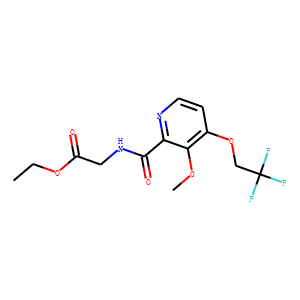 GLYCINE, N-[[3-METHOXY-4-(2,2,2-TRIFLUOROETHOXY)-2-PYRIDINYL]CARBONYL]-, ETHYL ESTER