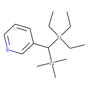 Pyridine, 3-[(triethylsilyl)(trimethylsilyl)methyl]- (9CI)