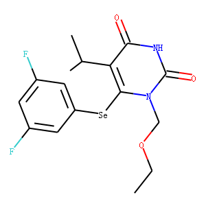6-(3,5-difluorophenyl)selanyl-1-(ethoxymethyl)-5-propan-2-yl-pyrimidin e-2,4-dione