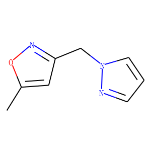 Isoxazole, 5-methyl-3-(1H-pyrazol-1-ylmethyl)- (9CI)