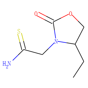 3-Oxazolidineethanethioamide, 4-ethyl-2-oxo-