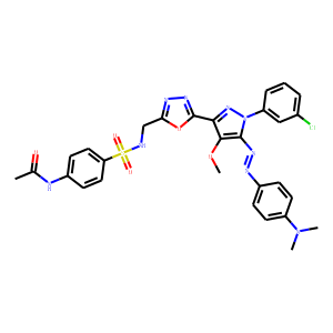 N-[4-[[5-[1-(3-chlorophenyl)-5-(4-dimethylaminophenyl)diazenyl-4-metho xy-pyrazol-3-yl]-1,3,4-oxadia