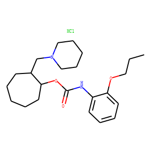 [(1R,2R)-2-(1-piperidylmethyl)cycloheptyl] N-(2-propoxyphenyl)carbamat e hydrochloride