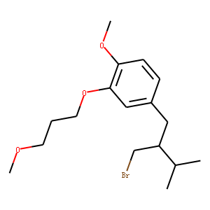 1-Methoxy-2-(3-methoxypropoxy)-4-[(3-bromo-(2R)-isopropyl)propyl]benzene