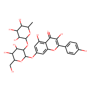 7-[[2-O-(6-deoxy-alpha-L-mannopyranosyl)-beta-D-glucopyranosyl]oxy]-3,5-dihydroxy-2-(4-hydroxyphenyl