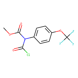 Methyl N-carbonochloridoyl-N-[4-(trifluoromethoxy)phenyl]carbamate