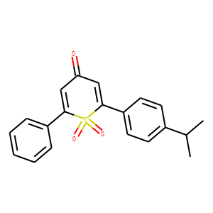 2-[4-(1-Methylethyl)phenyl]-6-phenyl-4H-thiopyran-4-one 1,1-dioxide