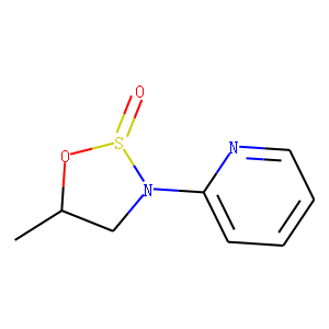 Pyridine, 2-(5-methyl-2-oxido-1,2,3-oxathiazolidin-3-yl)-, (2S-cis)- (9CI)