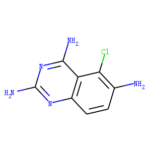 2,4,6-triamino-5-chloroquinazoline