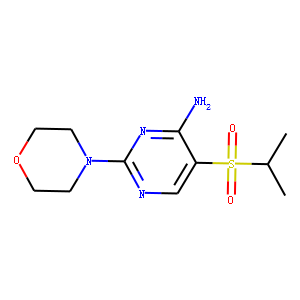 5-(isopropylsulfonyl)-2-morpholinopyrimidin-4-amine