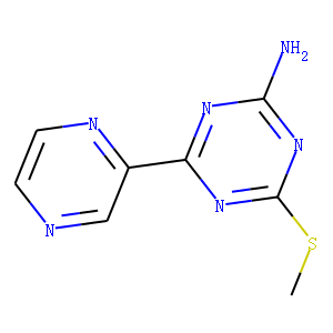4-(METHYLTHIO)-6-PYRAZIN-2-YL-1,3,5-TRIAZIN-2-AMINE