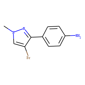 3-(4-AMINOPHENYL)-4-BROMO-1-METHYLPYRAZOLE