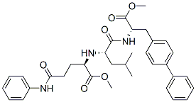 L-Alanine, 3-[1,1-biphenyl]-4-yl-N-[N-[1-(methoxycarbonyl)-4-oxo-4-(phenylamino)butyl]-L-leucyl]-, m