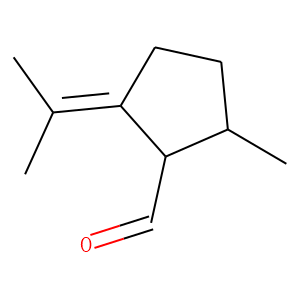 Cyclopentanecarboxaldehyde, 2-methyl-5-(1-methylethylidene)-, (1R-cis)- (9CI)