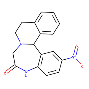 5,9,10,14b-Tetrahydro-2-nitroisoquino[2,1-d][1,4]benzodiazepin-6(7H)-one