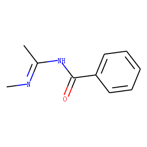 Benzamide,  N-[1-(methylamino)ethylidene]-  (9CI)