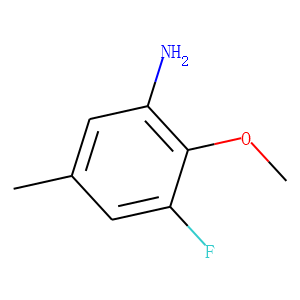 Benzenamine,  3-fluoro-2-methoxy-5-methyl-