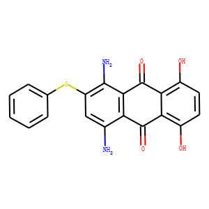 1,4-diamino-5,8-dihydroxy-2-(phenylthio)anthraquinone